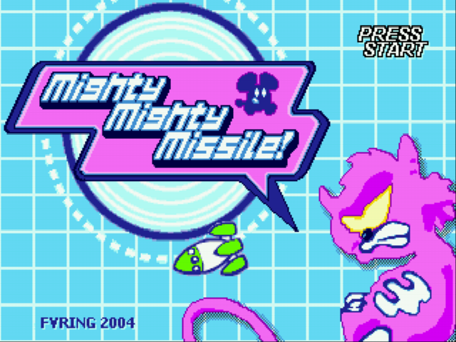 Mighty Mighty Missile! Title Screen